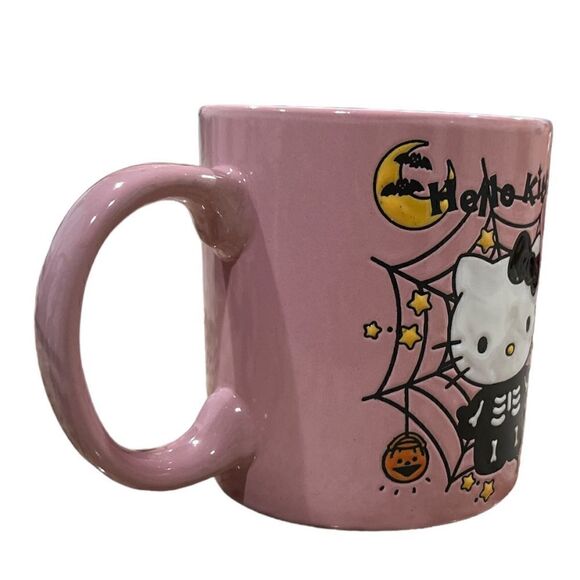 Sanrio Hello Kitty Skeleton Pink Halloween Mug - Picture 3 of 5